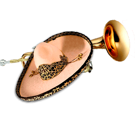 Sombrero y trompeta Mariachi